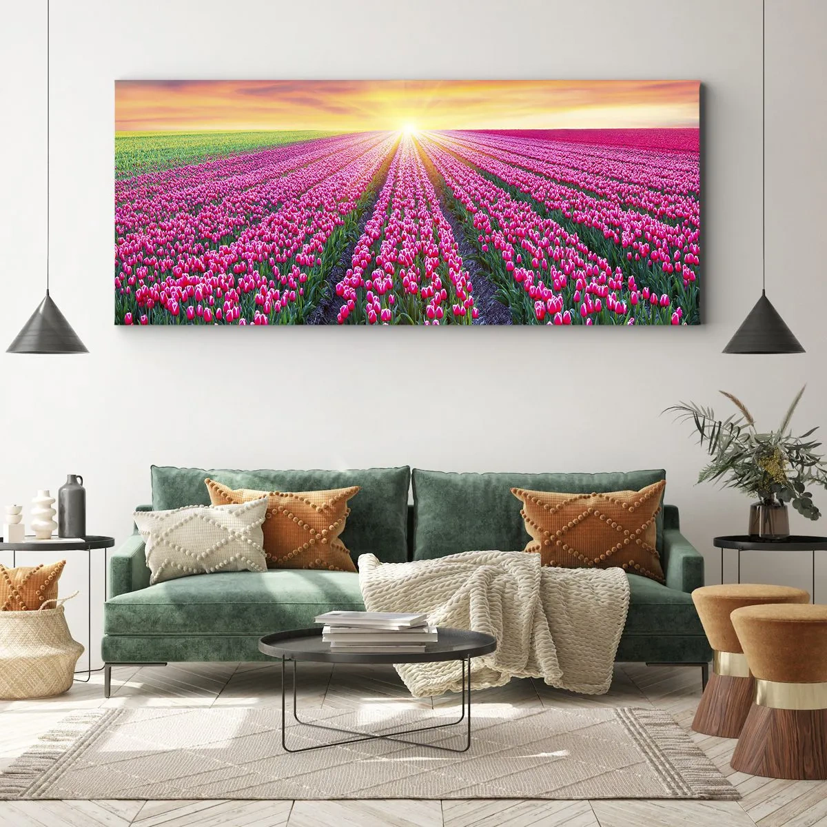 Obraz na płótnie - Farma piękności - 90x30 cm