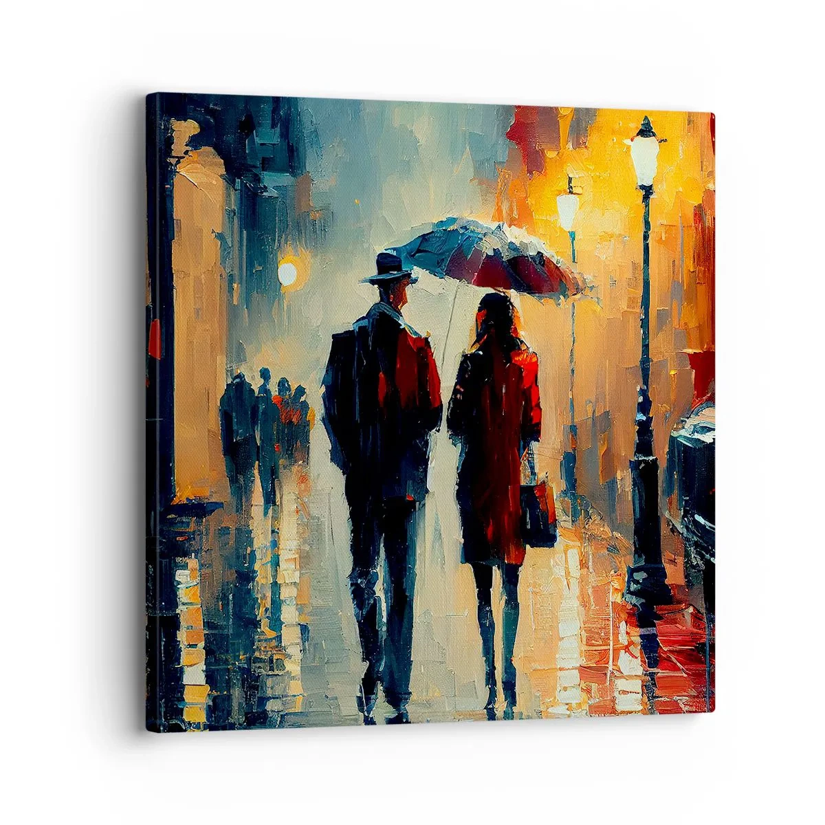 Obraz na płótnie - Miejska love story - 30x30 cm