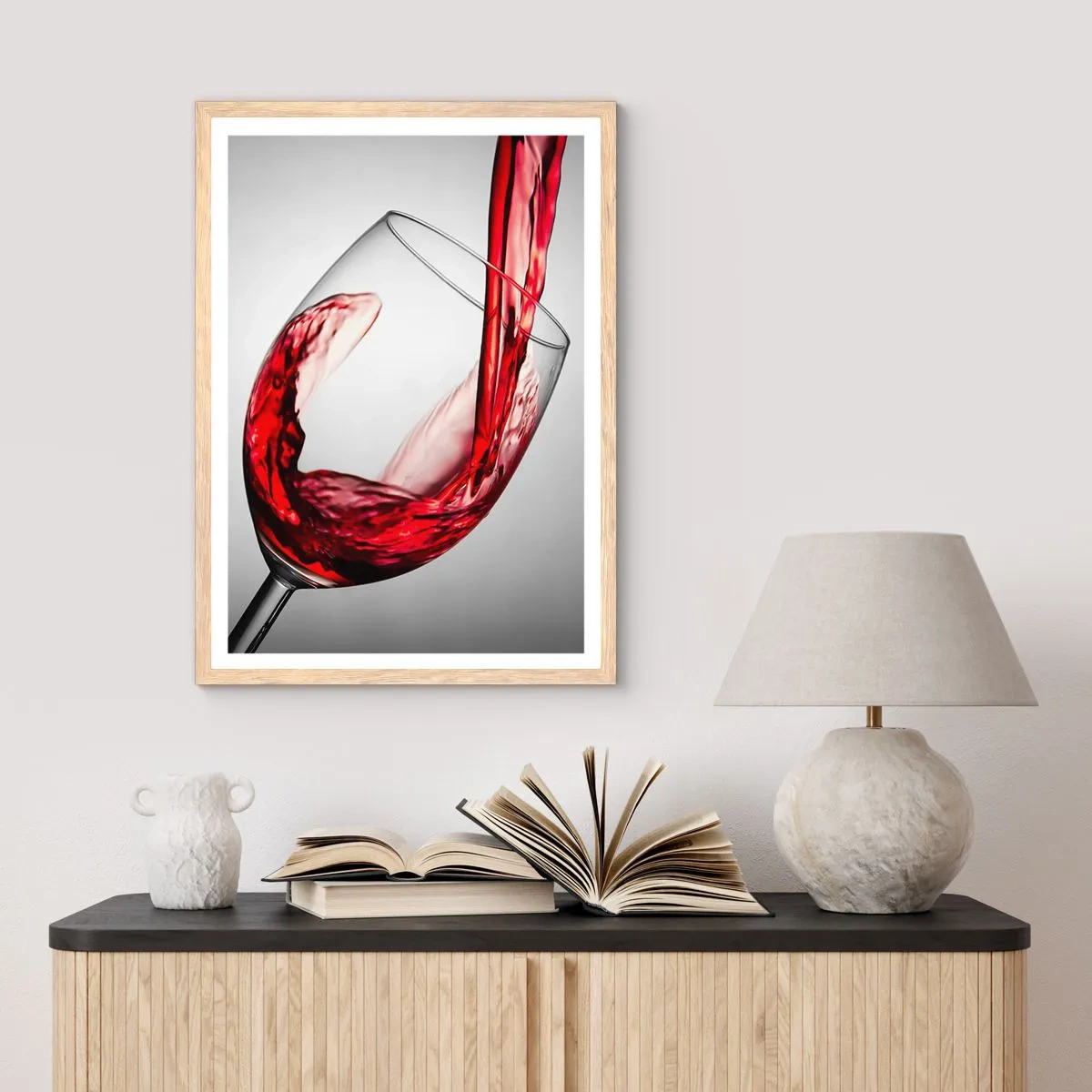 Plakat w ramie jasny dąb - Barwa - ruch - dźwięk - 30x40 cm