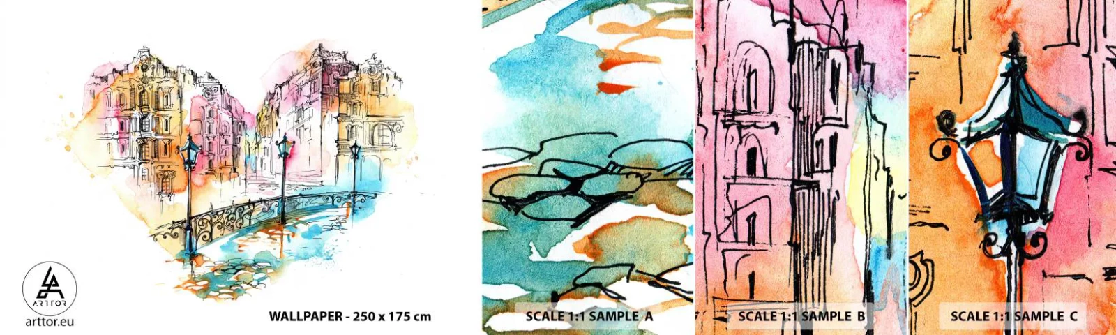 Fototapeta Próbka Standard Eco - Serce miasta - Miasto, Architektura, Most - 100x30 cm