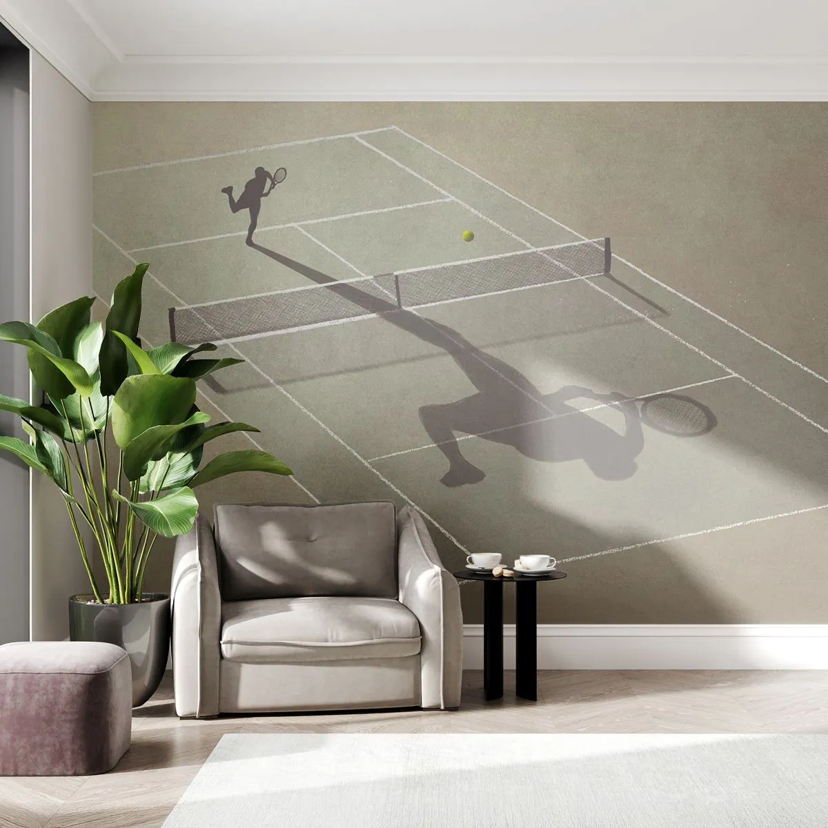 Fototapeta Samoprzylepna Deluxe Sticker - Pokonać siebie - Tenis, Korty, Sport - 450x315 cm
