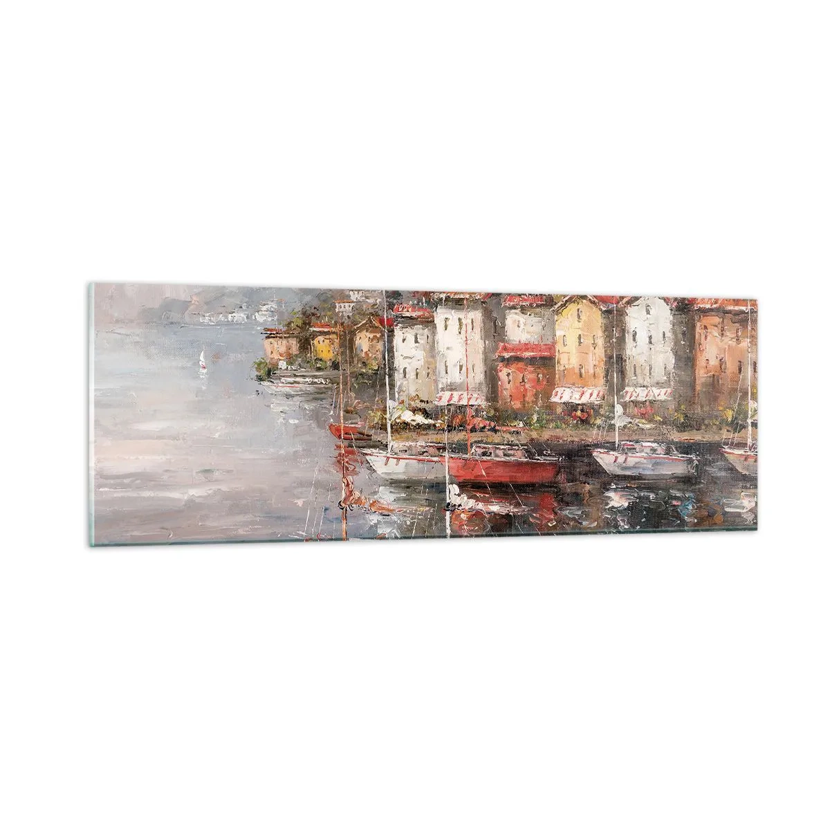 Obraz na szkle - Romantyczna przystań - 90x30 cm