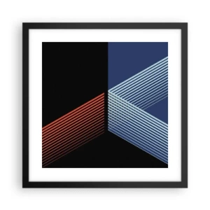 Plakat w czarnej ramie - Prosta historia - 40x40 cm