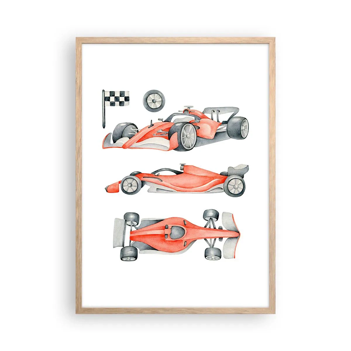 Plakat w ramie jasny dąb - Doścignąć marzenie - 50x70 cm