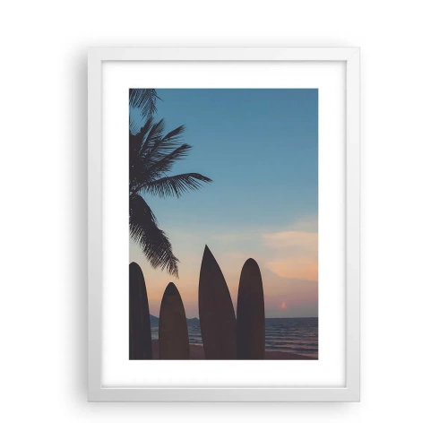 Plakat w białej ramie - Jutro też będzie zabawa - 30x40 cm