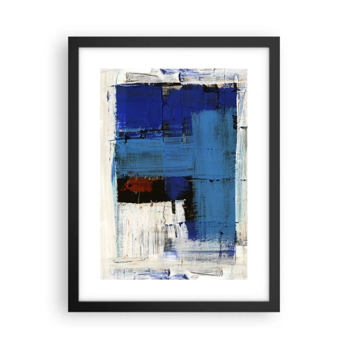 Plakat w czarnej ramie - Sekret błękitu - 30x40 cm
