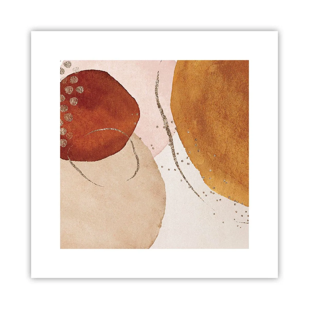 Plakat - Krągłość i ruch - 30x30 cm