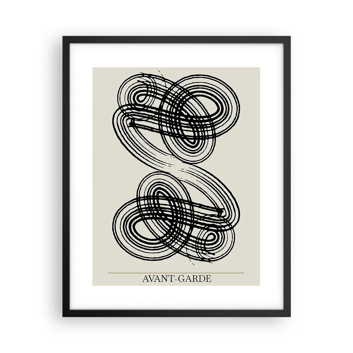 Plakat w czarnej ramie - Wyszło spontanicznie - 40x50 cm