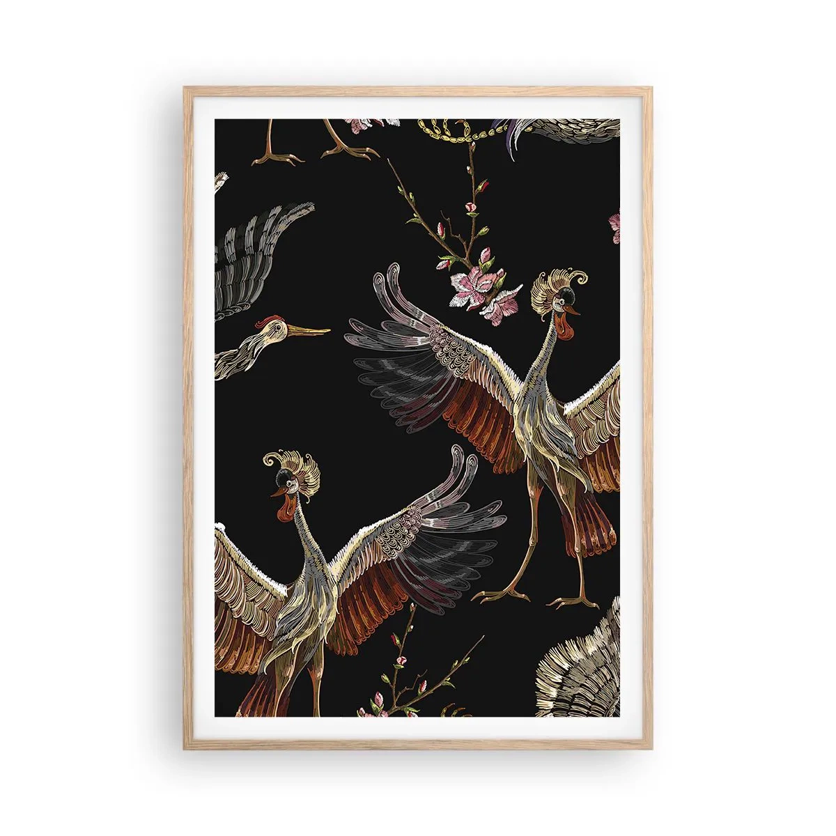 Plakat w ramie jasny dąb - Baśniowy ptak - 70x100 cm