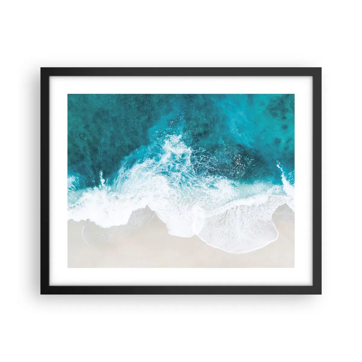 Plakat w czarnej ramie - Naturalna pieszczota - 50x40 cm