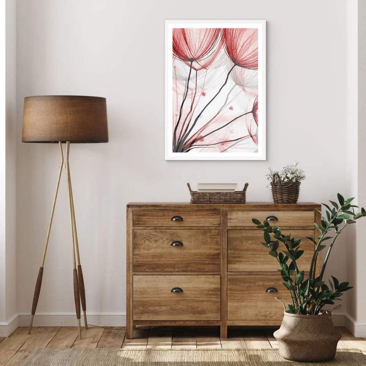 Plakat w białej ramie - Przed odlotem - 50x70 cm