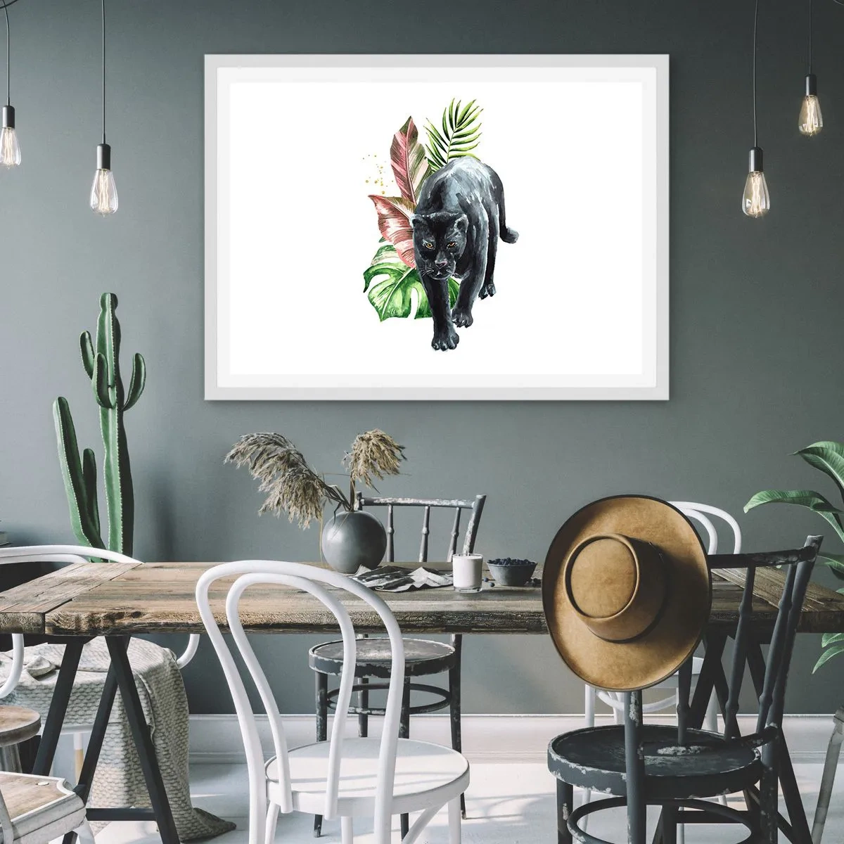 Plakat w białej ramie - Dzikość serca - 50x40 cm