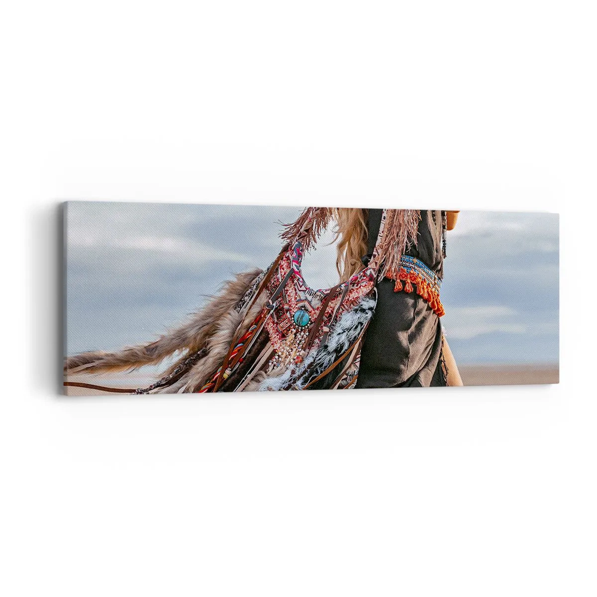 Obraz na płótnie - Dziewczyna szamana - 90x30 cm