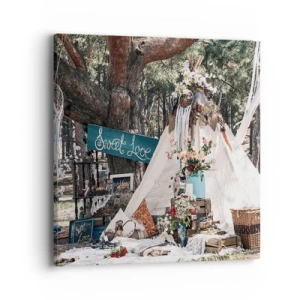 Obraz na płótnie - Make love… - 40x40 cm