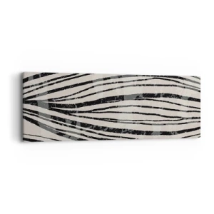 Obraz na płótnie - Rozlewisko linii - 90x30 cm