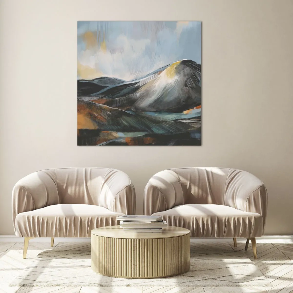 Obraz na szkle - Surowe i piękne - 60x60 cm