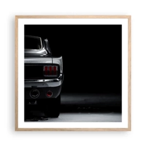 Plakat w ramie jasny dąb - Czar klasyki - 60x60 cm