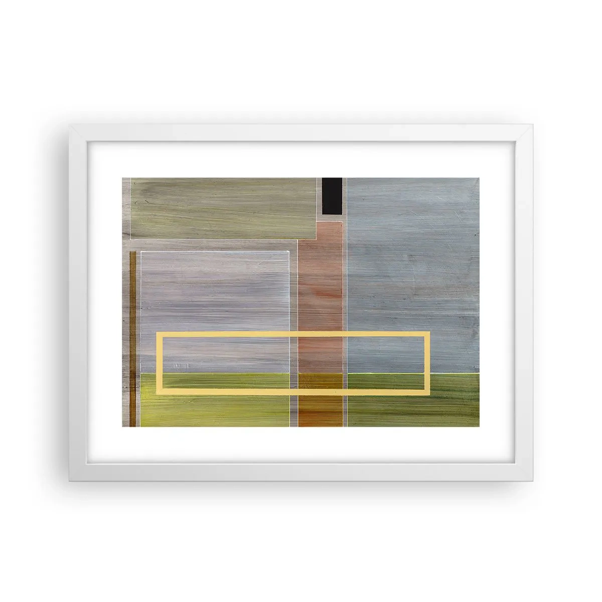 Plakat w białej ramie - Prosto i spokojnie - 40x30 cm