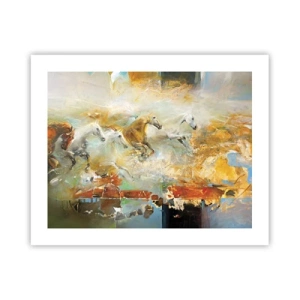 Plakat - Galopem przez światło - 50x40 cm