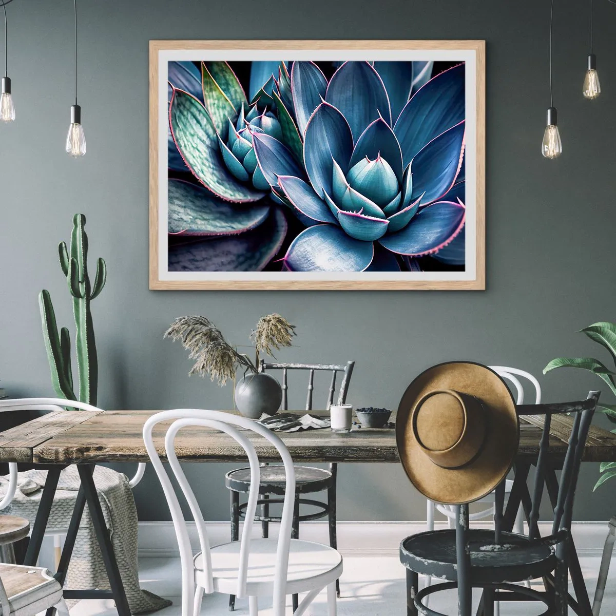 Plakat w ramie jasny dąb - Witalna siła - 100x70 cm