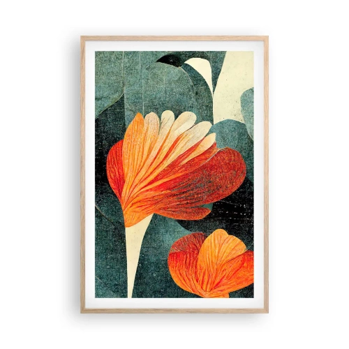 Plakat w ramie jasny dąb - Żar tropików i chłód zieleni - 61x91 cm
