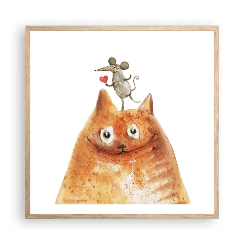 Plakat w ramie jasny dąb - Paradoksy miłości - 60x60 cm