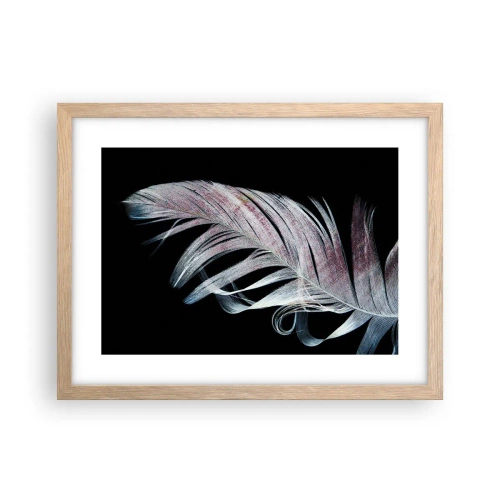Plakat w ramie jasny dąb - Pomyśl o dotyku - 40x30 cm