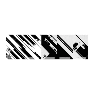 Fototapeta Próbka Premium Canvas - Kompozycja intensywna i dynamiczna - Wektor, Minimalizm, Nowoczesny - 100x30 cm
