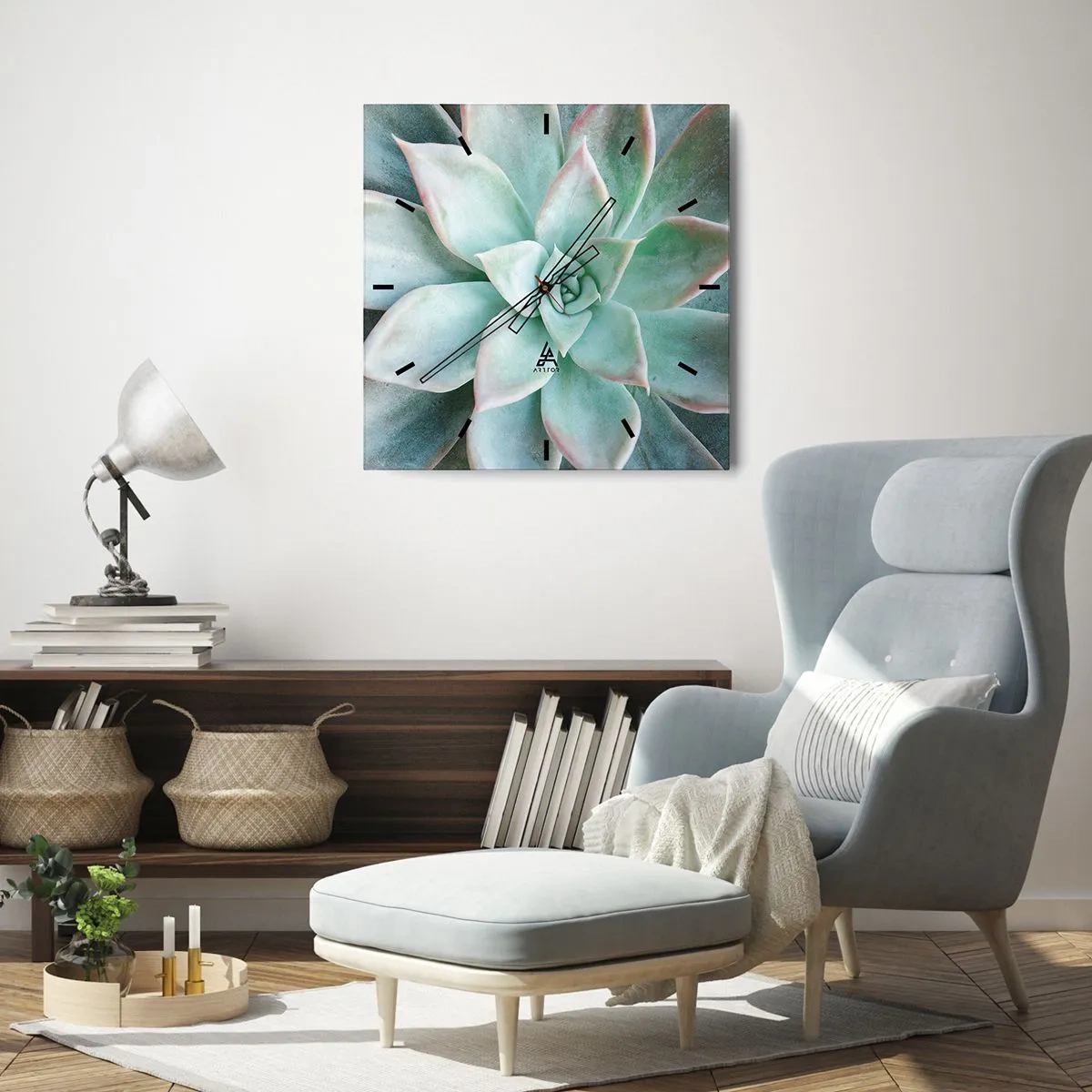 Zegar ścienny - Serce pustyni - 30x30 cm