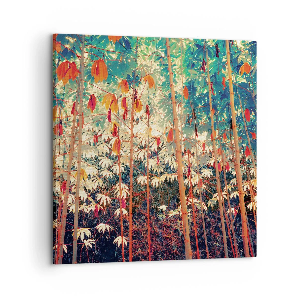 Obraz na płótnie - Tajemne życie liści - 60x60 cm