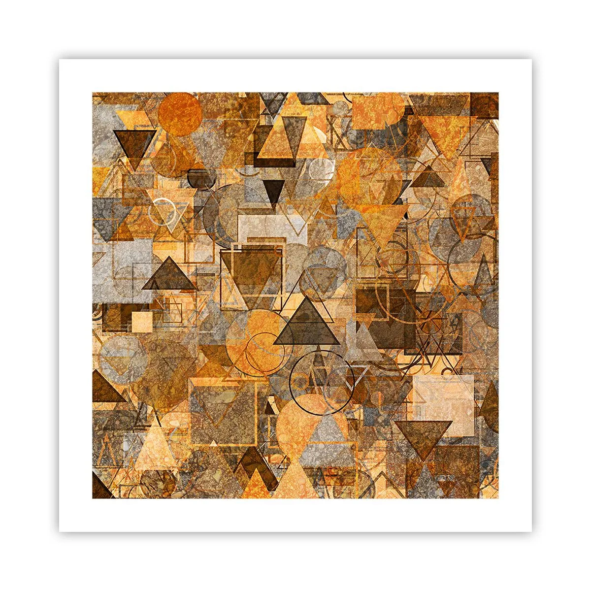 Plakat - Świat ujęty w formę - 50x50 cm