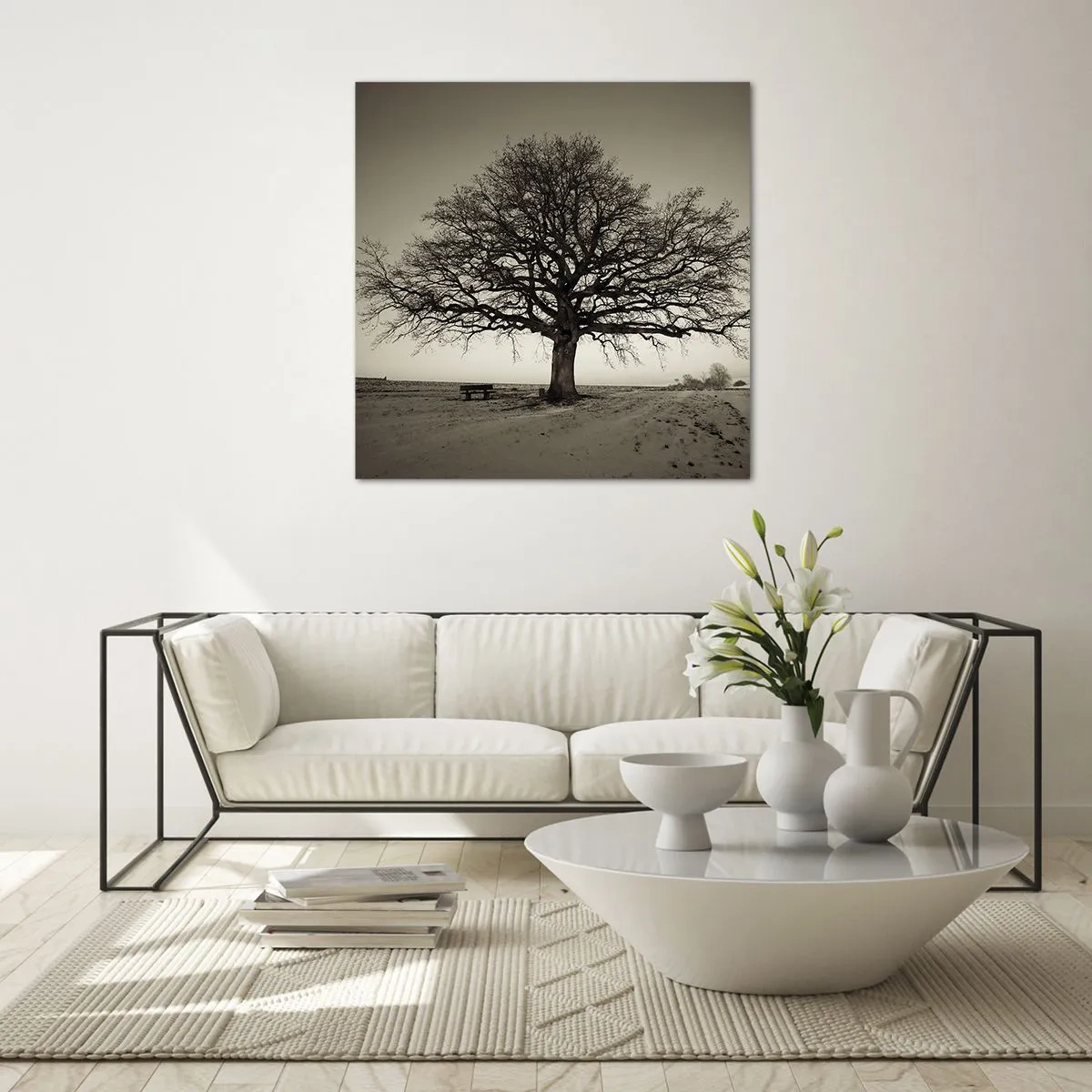 Obraz na szkle - Stąd do wieczności - 50x50 cm