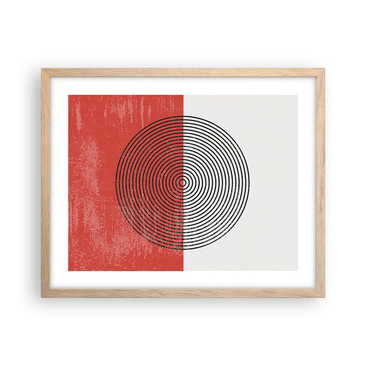 Plakat w ramie jasny dąb - W samo sedno - 50x40 cm