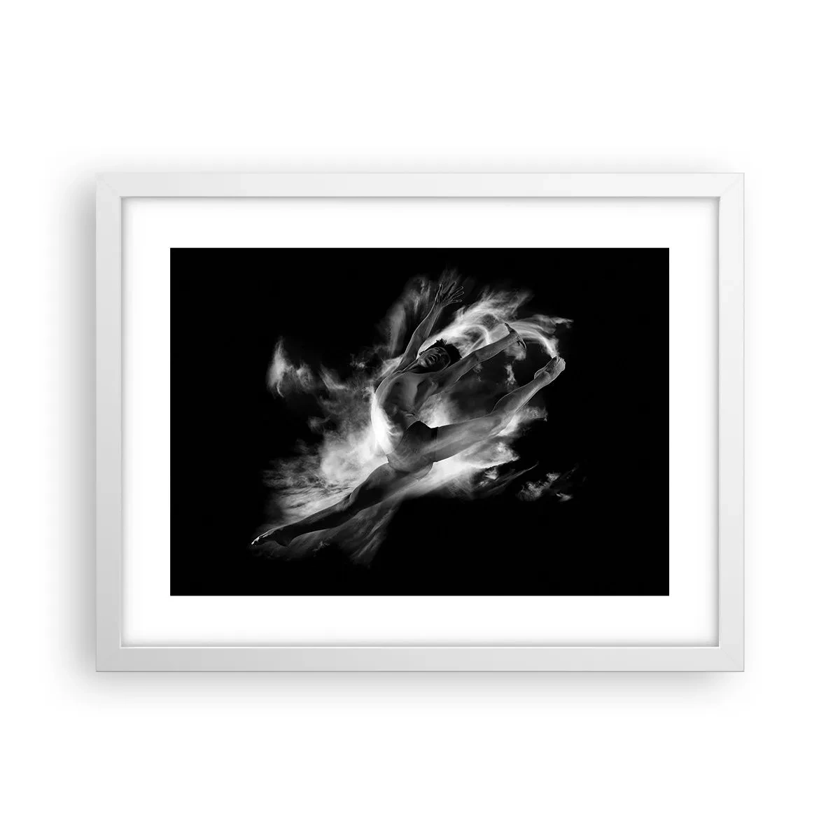 Plakat w białej ramie - Zatrzymany w locie - 40x30 cm