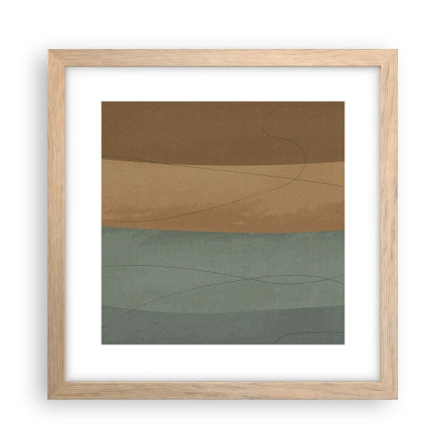 Plakat w ramie jasny dąb - Kompozycja horyzontalna - 30x30 cm