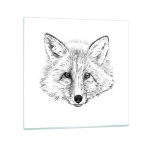 Obraz na szkle - Czy te oczy mogą kłamać? - 60x60 cm