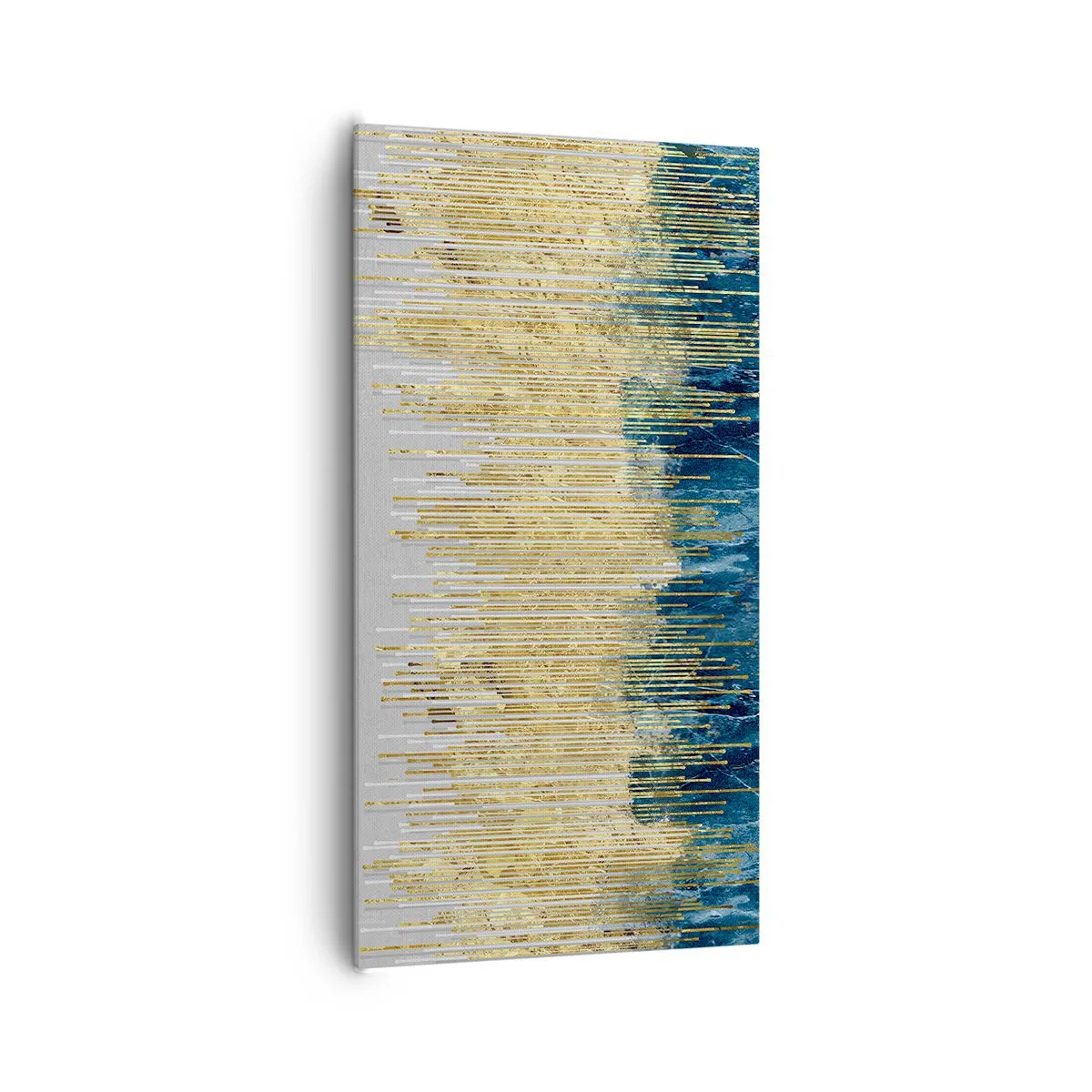 Obraz na płótnie - Wyzłocona granica - 65x120 cm