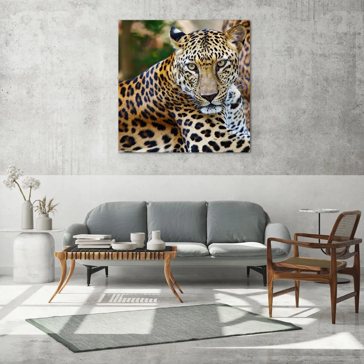 Obraz na szkle - Dziki i spokojny - 30x30 cm