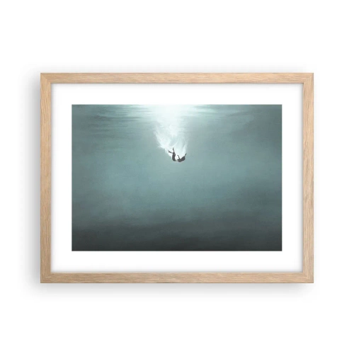 Plakat w ramie jasny dąb - W objęciach oceanu - 40x30 cm
