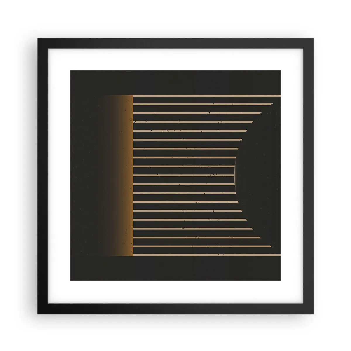 Plakat w czarnej ramie - Zbadać ciemność - 40x40 cm