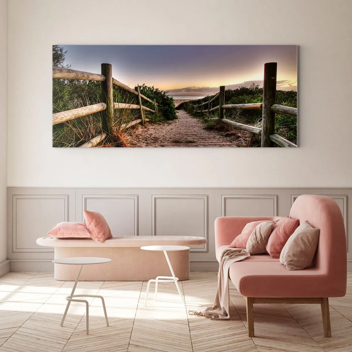 Obraz na szkle - Już widać cel - 90x30 cm