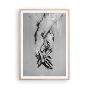 Plakat w ramie jasny dąb - Początek… - 70x100 cm