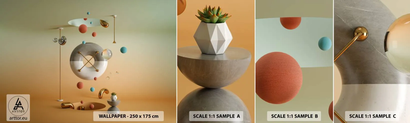 Fototapeta Próbka Standard Eco - Wszystko się zdarzyć może - Abstrakcja, Surrealizm, 3D - 100x30 cm