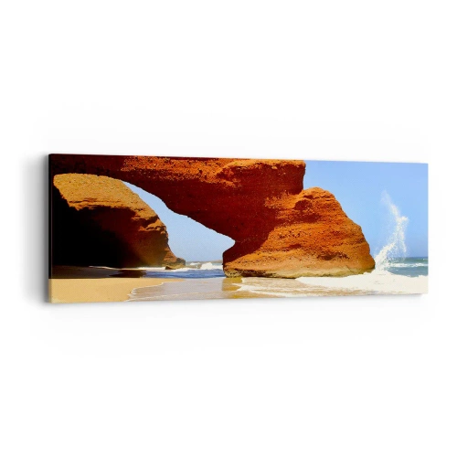 Obraz na płótnie - Woda i wiatr przez tysiące lat - 90x30 cm