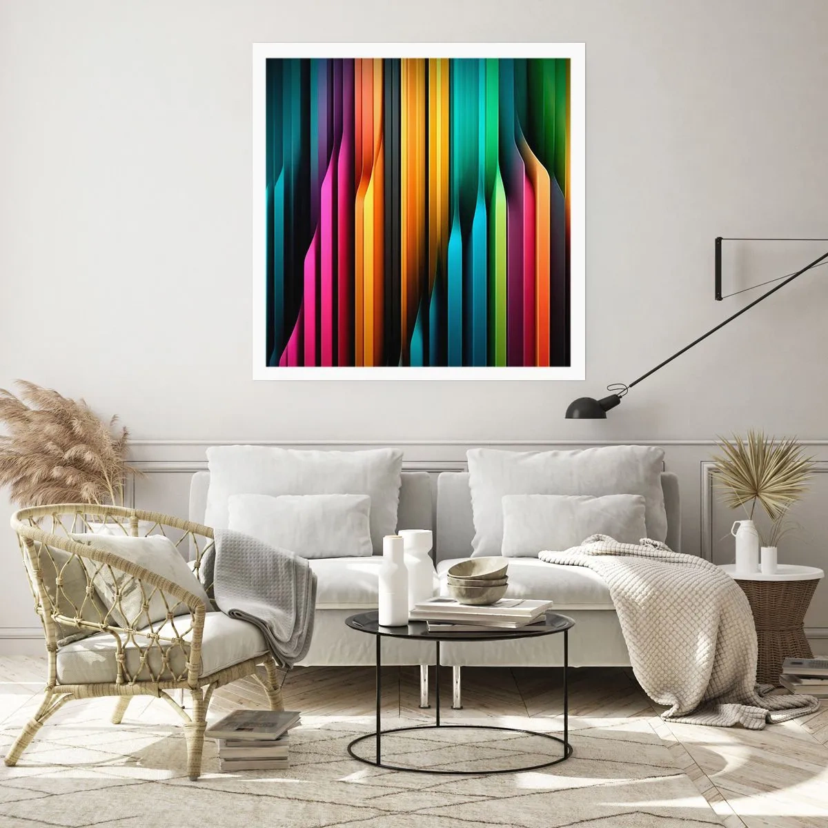 Plakat - Świetlne organy - 40x40 cm