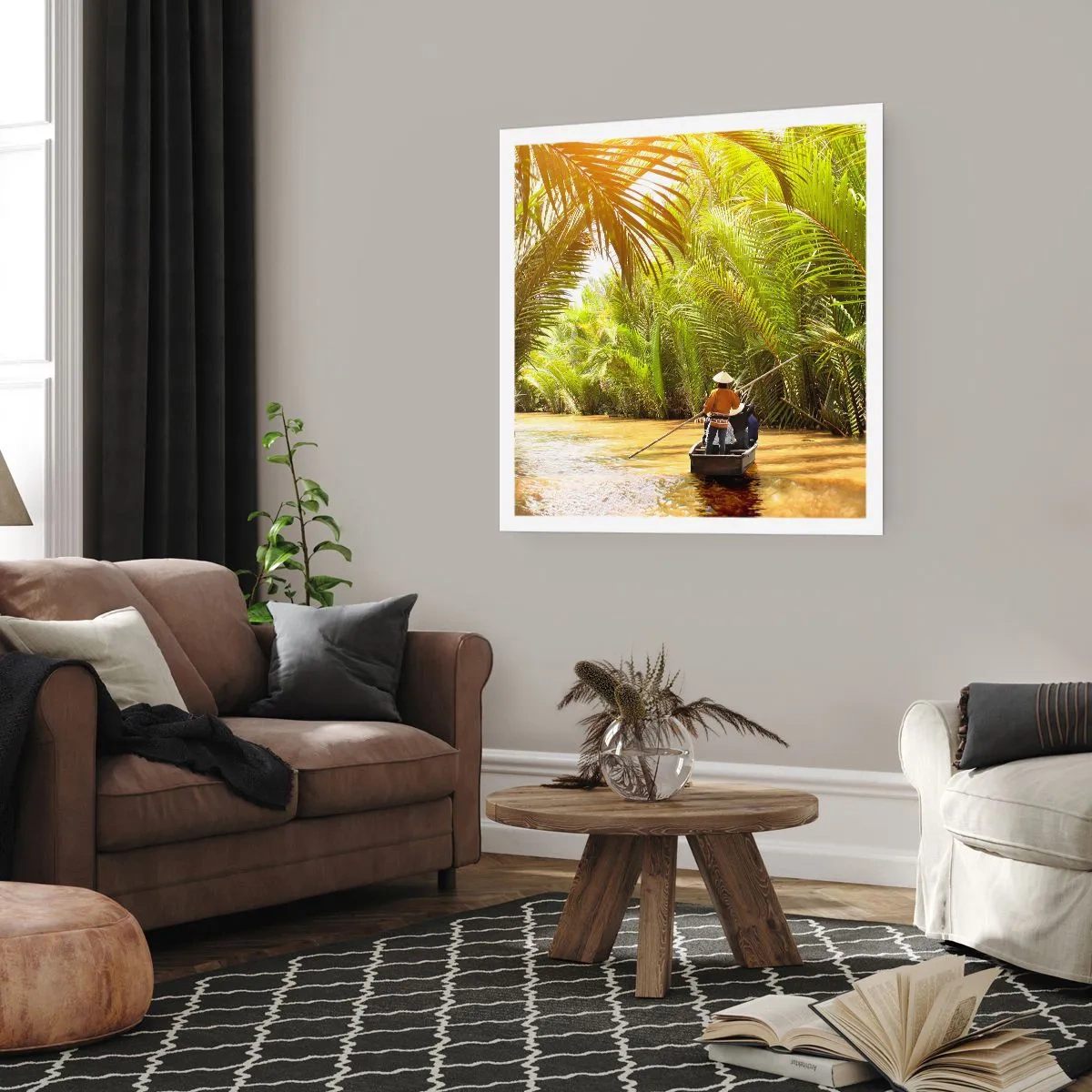 Plakat - Palmowym wąwozem - 60x60 cm