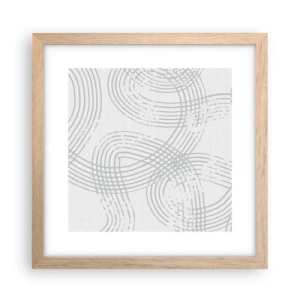 Plakat w ramie jasny dąb - Nie ma prostej drogi - 30x30 cm