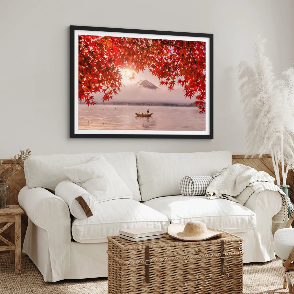 Plakat w czarnej ramie - W japońskim klimacie - 91x61 cm
