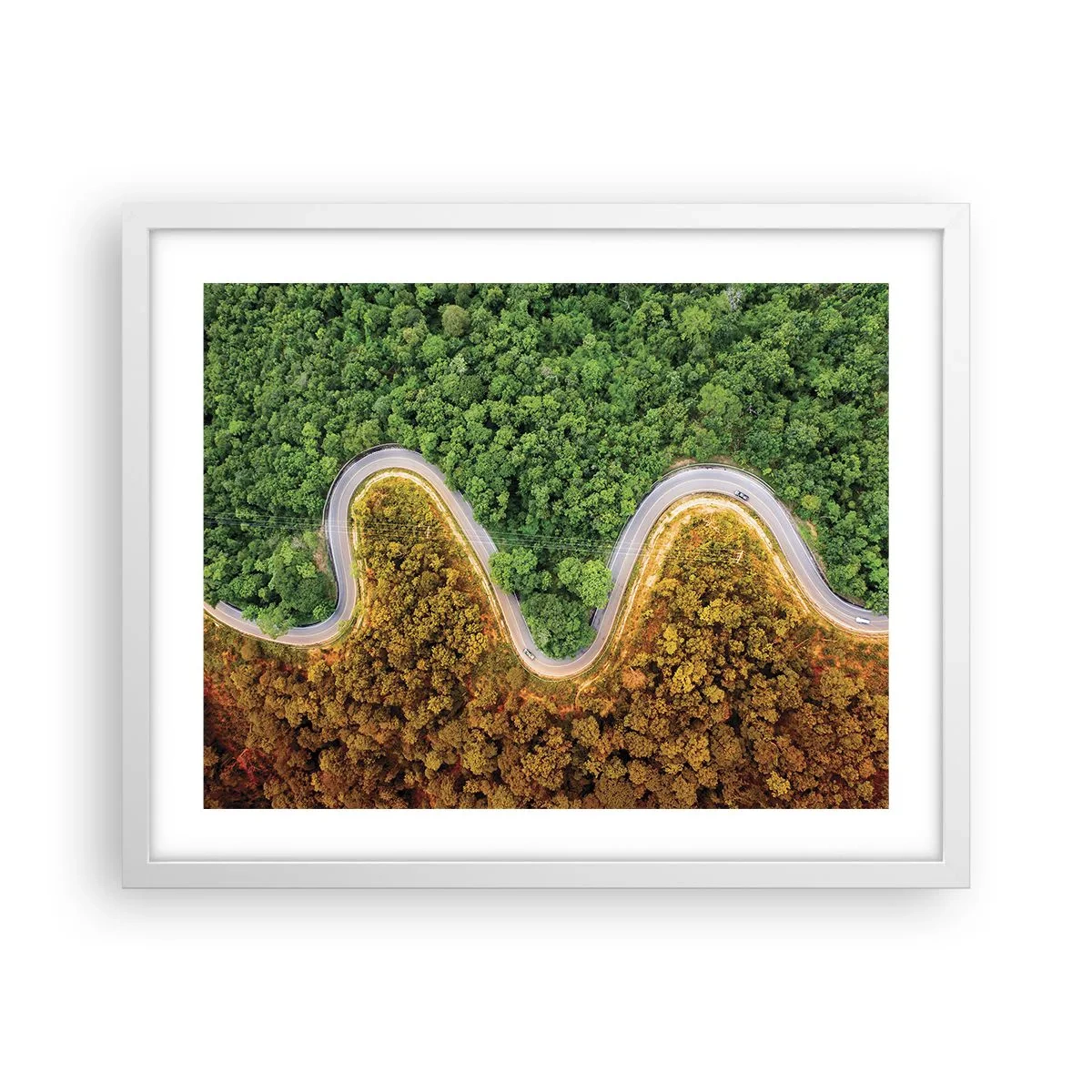 Plakat w białej ramie - Granice i przełomy - 50x40 cm
