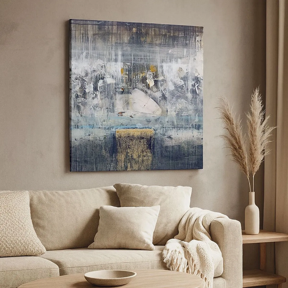 Obraz na płótnie - Jak po lodzie, jak po grudzie - 30x30 cm